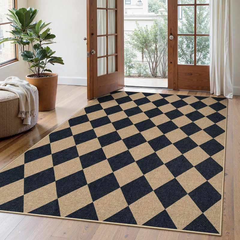 Tapis d'extérieur lavable pour tapis d'intérieur 5 po x 7 po