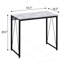 Bureau d'écriture 35,5 "avec base en métal