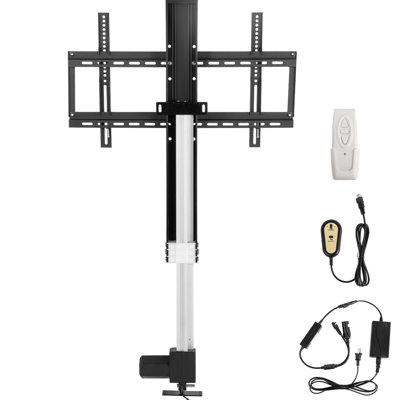 Remote - Controlled Motorized Tv Lift, 31 Inch Stroke, Fit For 60 Tv, 42 73 Height, 132 Lbs Capacity, Aluminum Alloy Material Stroke Fits Max.60 Height Adjustable Inch, Load, Nicely Built Construction