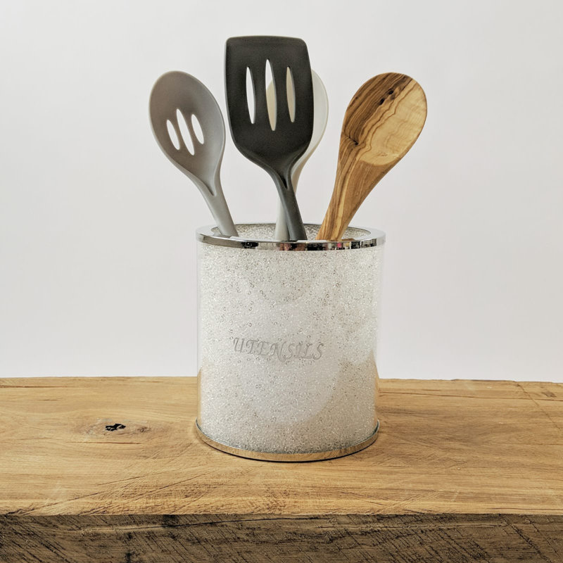 Glass Utensil Crock