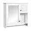 Armoire à pharmacie murale 30 po avec miroir et 2 tablettes