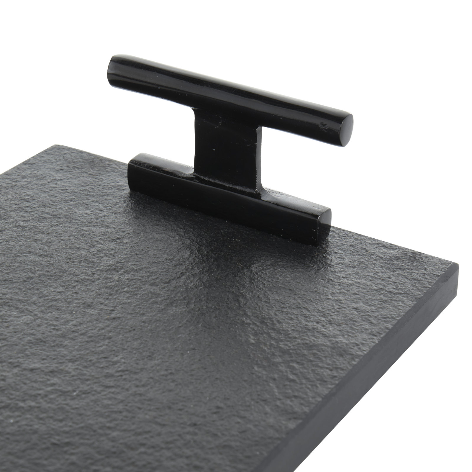 Aedic Mable Tray - Set of 2, 3.25"Hx7.15"Wx22.15"D & 3.25"Hx6.9"Wx18.15"D , Black