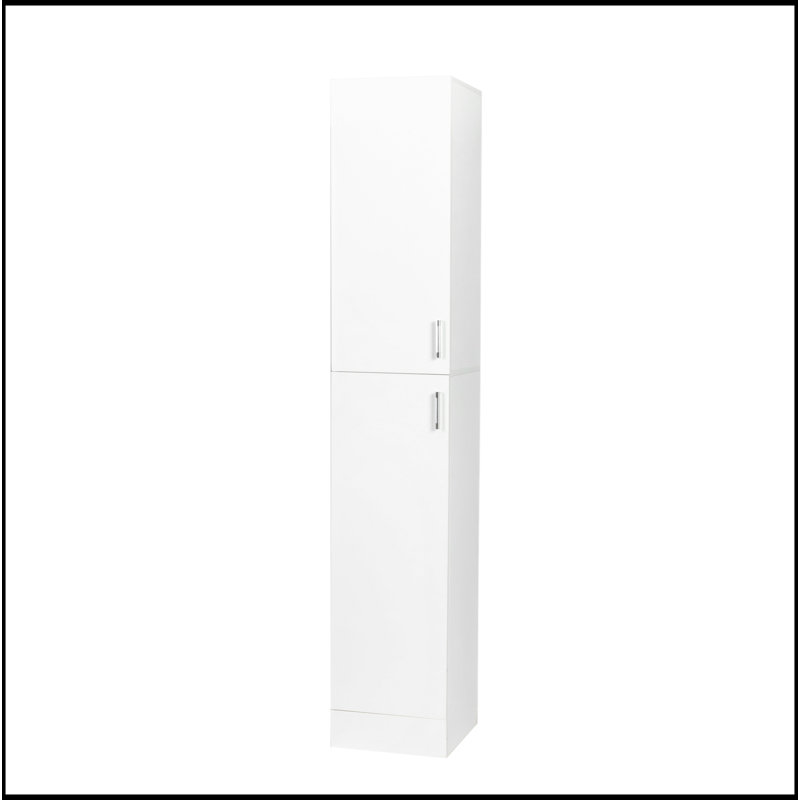 Armoire autoportante polyvalente pour le rangement et la décoration de la maison, Blanc