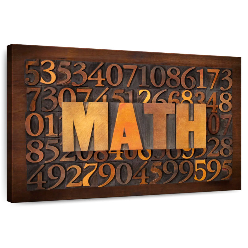 Math On Numbers, 8" H x 12" W