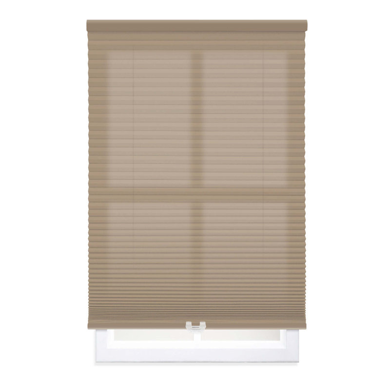 Store cellulaire semi-transparent sans fil, L 36,5 po x L 60 po, Café au lait