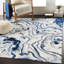 Tapis bleu / gris Pacheco-1159387939