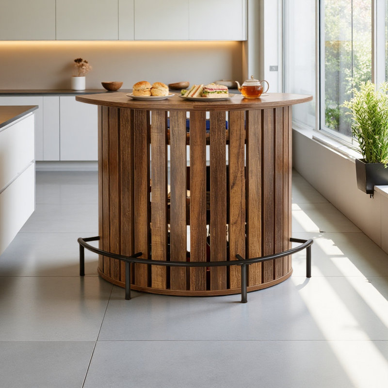 Stylish Bar Table,Arc-Shaped Bar Cabinet,Coffee Table