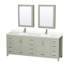 Sheffield 84" Freestanding Double Bathroom Vanity with Quartz Top with Medicine Cabinets-286115974