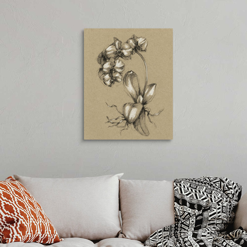 Art mural sur toile B et botanique, Toile tendue, H 30 po x l 24 po x P 1 po
