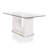 Coetta Glass Top Solid Wood Base Dining Table