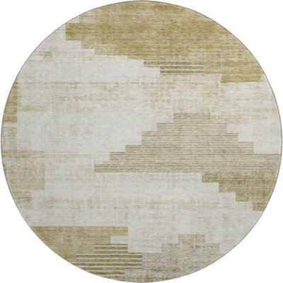 Premium Machine Washable Ashington AMF1829 Geometric Rug