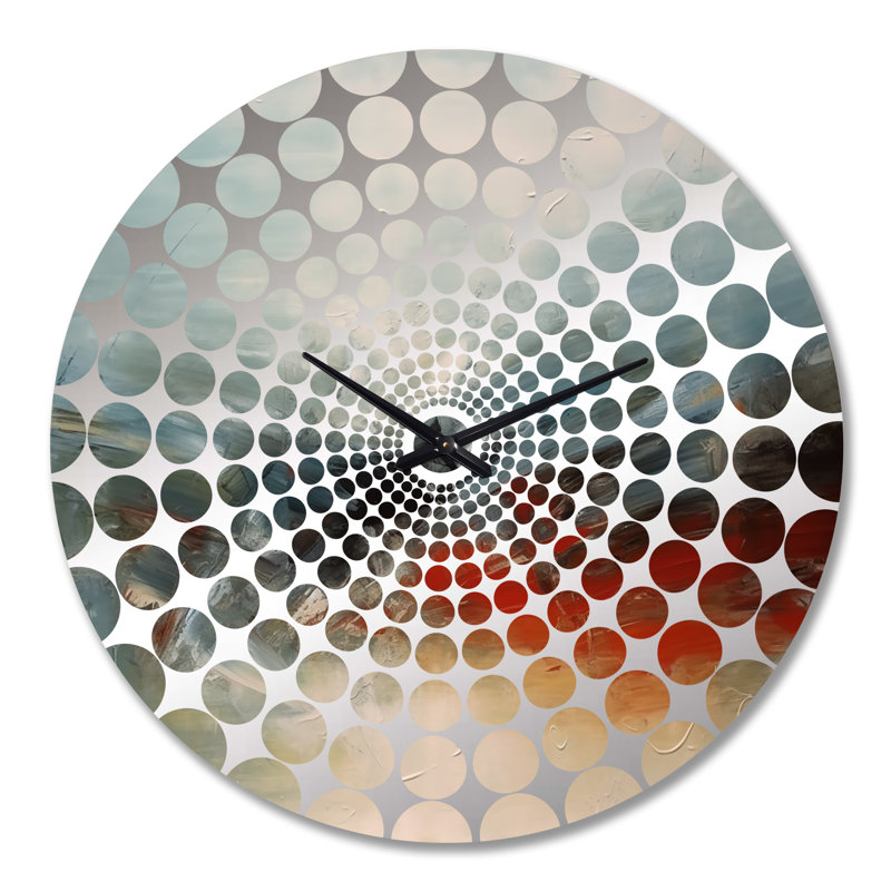 Maegann - Horloge murale peinture abstraite, Très grand