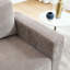 Fauteuil d'appoint surdimensionné en chenille - Widen Arms - brun clair-1588257336