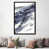 Toile avec cadre gris foncé
