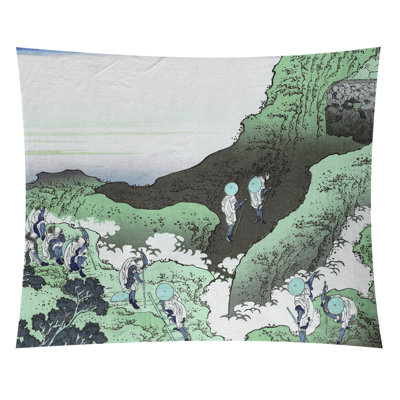 Tapisserie murale « escalade sur Mt. Fuji »