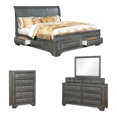 Ensemble de chambre configurable avec lit-bateau Perera