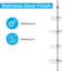 Loudon Tension Pole Stainless Steel Shower Caddy