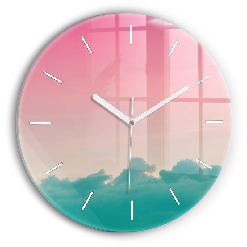 Glass Wall Clock