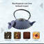 Buckingham Cast Iron Hobnail Teapot - Blue Pimple Pattern-69856281
