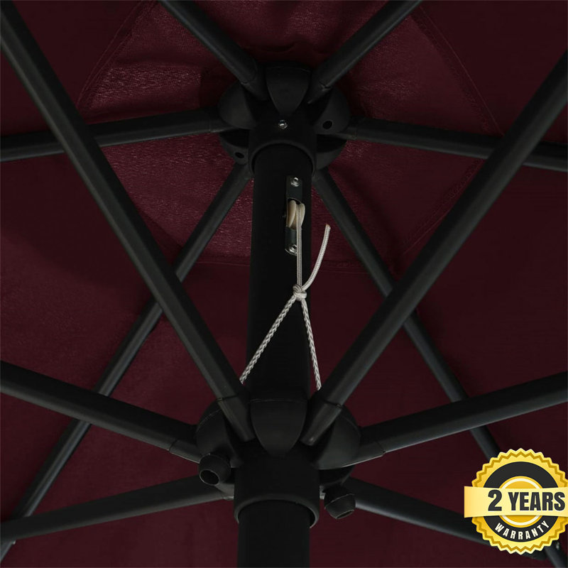 Kimora 270cm Market Parasol, Red