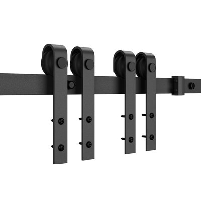 3 ft Rustic Sliding Standard Single Track Barn Door Hardware Kit