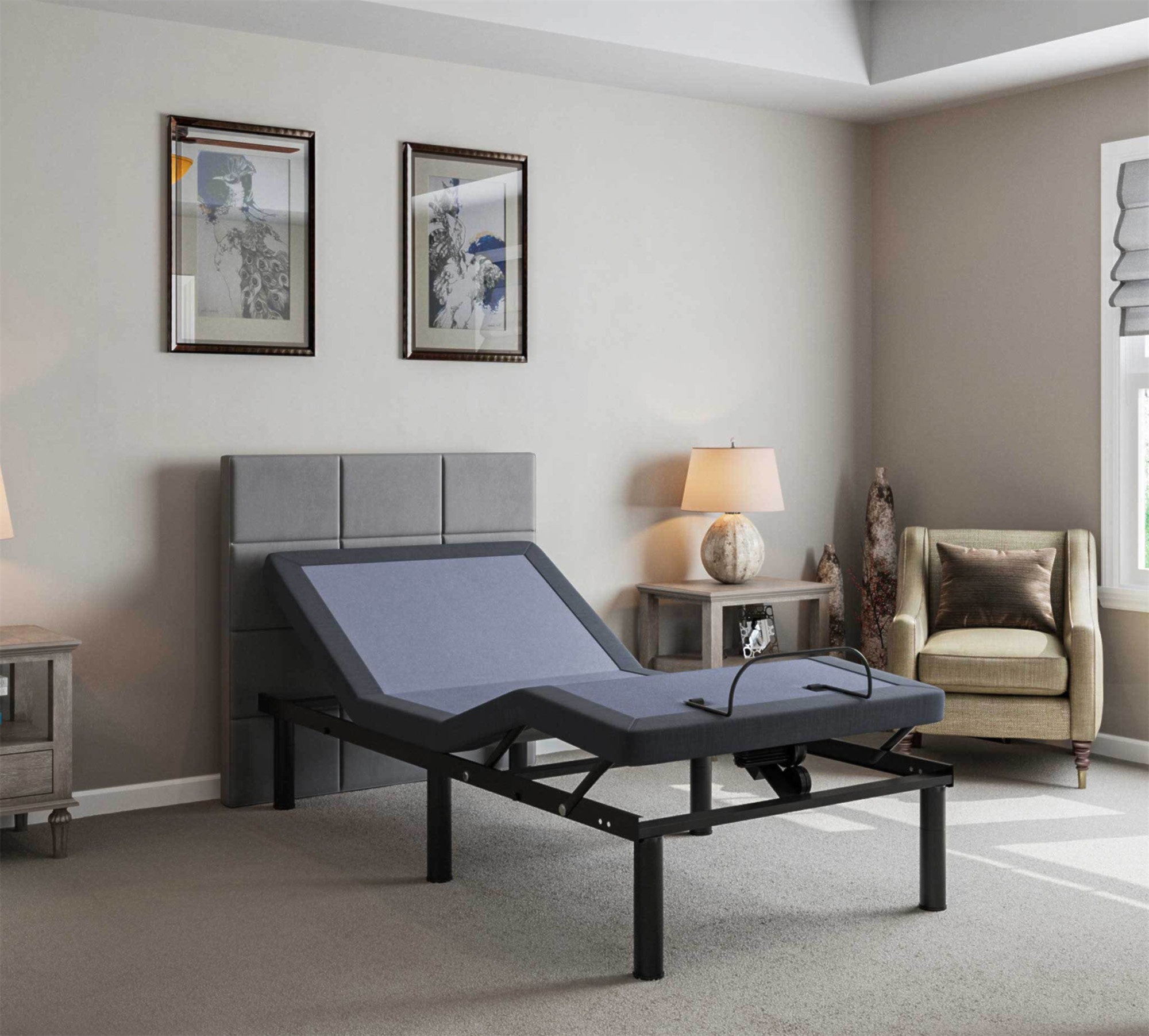 Hokku Designs Adjustable Bed Base With Full-Range Positions Adjustment ...