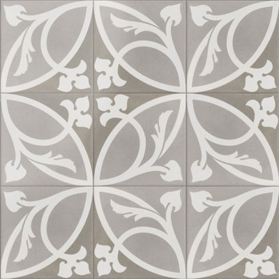 Carreau de porcelaine à motif taupe 8 po x 8 po Caprice