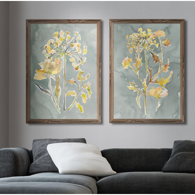 " Collected Florals I " 2 - Pieces