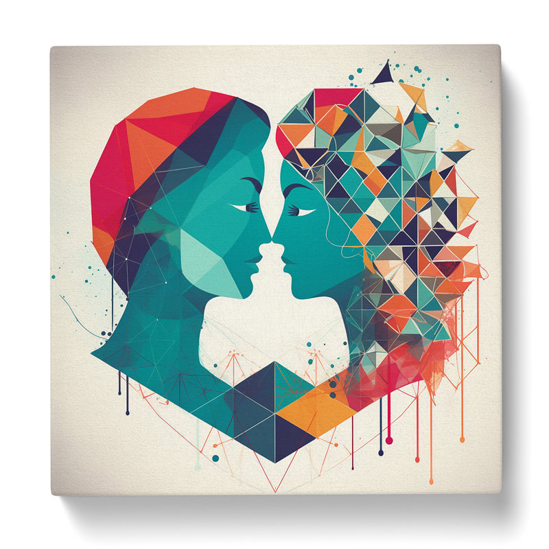 Modern Wall Art - Wrapped Canvas, 35cm H x 35cm W x 3cm D