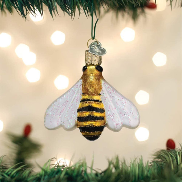 Gold Bee Wall Decoration Ornament Hanging Gift Bumble Home Accessories Decor