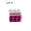 10 Pack Push Wire Connectors 6 Way, Terminal Block Connectors for Electrical Wiring, Clear Housing
