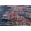 Le choix du designer: coussin en velours ikat bleu ardoise et rose cendré 20 po x 20 po