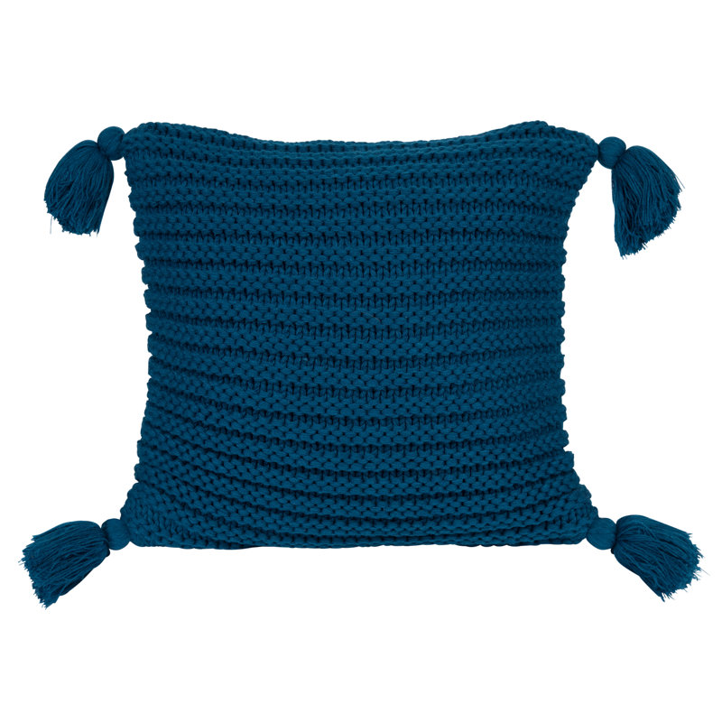 Housse de coussin Tassey, Noir sarcelle