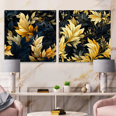 Lamberth - Coastal Tropical Acrylic Wall Art Glass Set Of 2