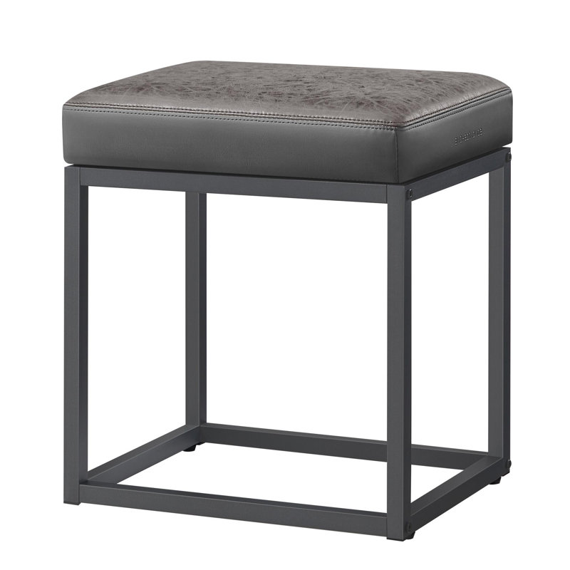 Ottoman Footstool, Dove Gray