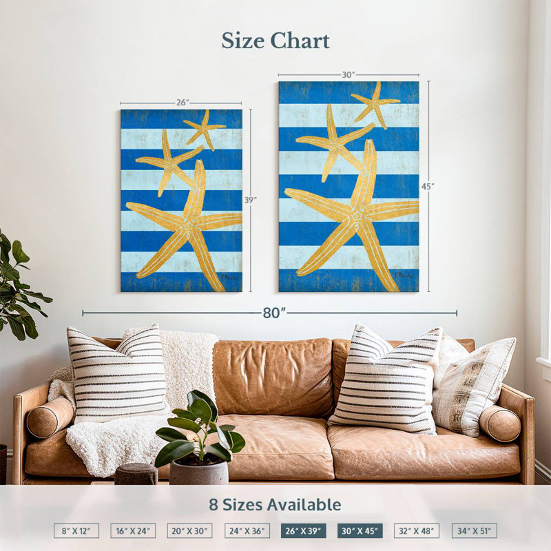 Gold Coast Starfish Colour, 39" H x 26" W
