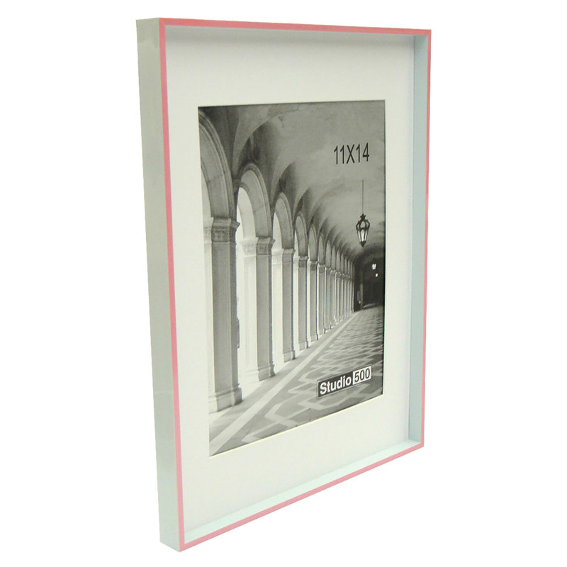 Cadre photo Modern Striped Clean Cut Collection, Rose