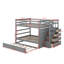 Lit superposé double avec lit gigogne avec tiroirs Hanli Kids-373455775