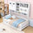 Wooden Daybed with Shelves and 2 Drawers-1443420128-1443420143