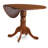 3 Piece Dining Room Table Set Contains a Round Kitchen Table with Dropleaf and 2 Linen Fabric Dining Chairs, -112328420-112328421-112328422
