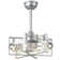 Notchietown 18" Industrial Reversible Ceiling Fan with 6 Lights and Remote, DC Motor 6 Speeds Ceiling Fan