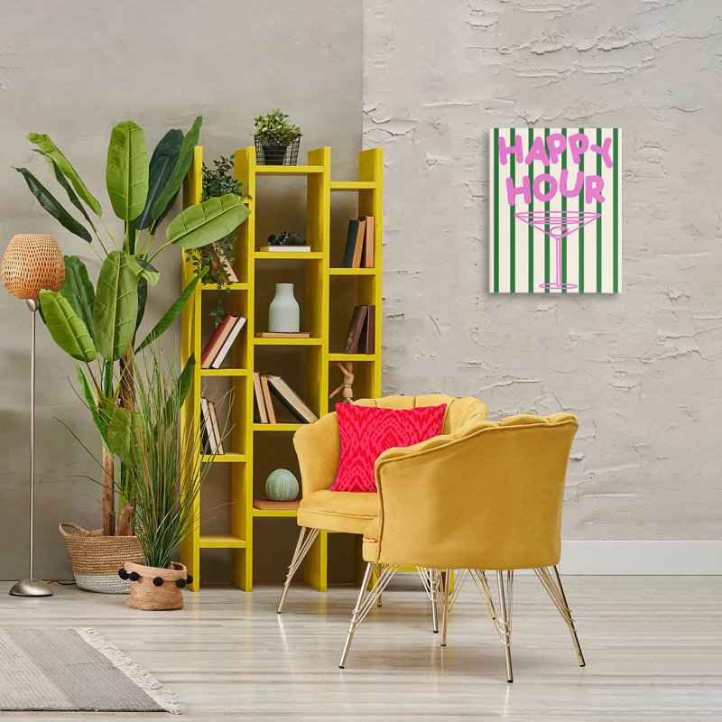 «Happy Hour on Stripes», art mural par House of Lulu, H 20 po x l 16 po
