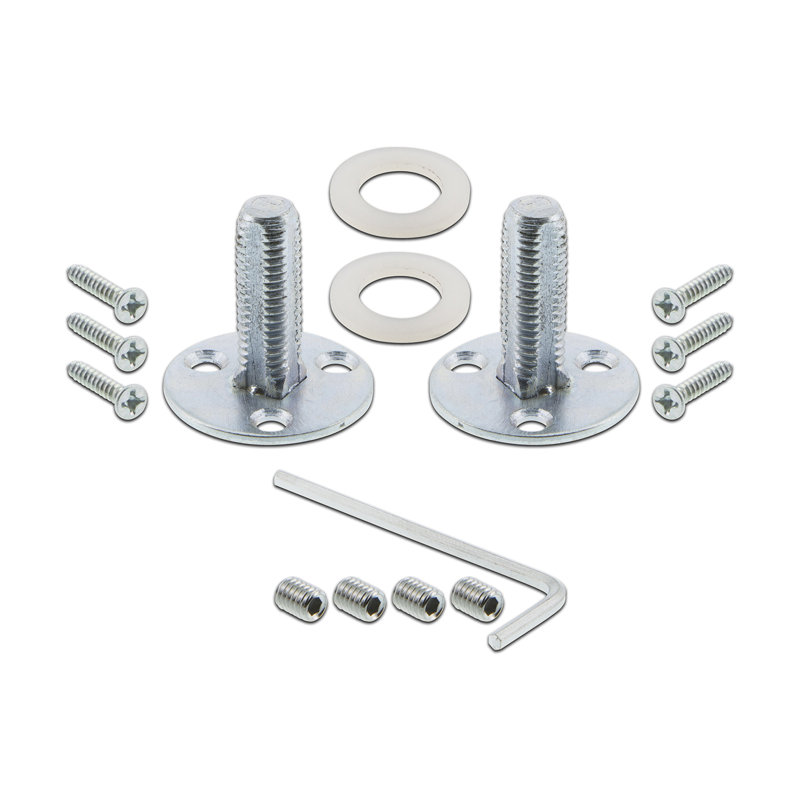 Studio Plate with Oval Fluted Crystal Door Knob, Bright Chrome