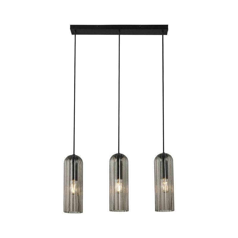 Miella 3 - Light Kitchen Island Pendant, Smoked