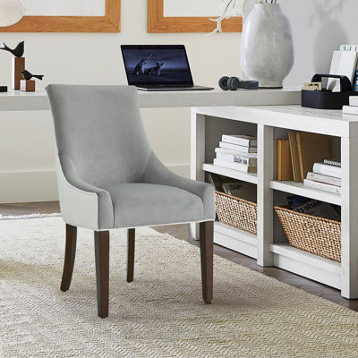 19.5'' H Upholstered Walnut Side Chair