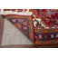 Tapis de zone en laine rouge 4 pi 10 po x 6 pi 5 po one-of-kind à la main-noué la new age heriz Algut