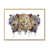 Toile naturelle avec cadre flottant
