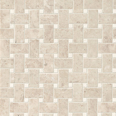 Pasha Marble Basket Weave Mosaic Wall & Floor Tile