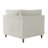 Seemab Upholstered Sea Salt Gray Corduroy Armchair with Pillow Back, One Arm Single Chair Module Part For Sectional Sofa-105301083