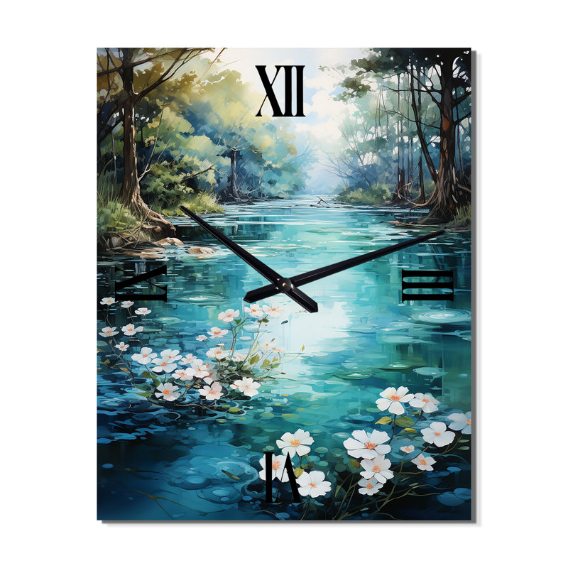 Horloge murale Lanina - Lake River, Moyen